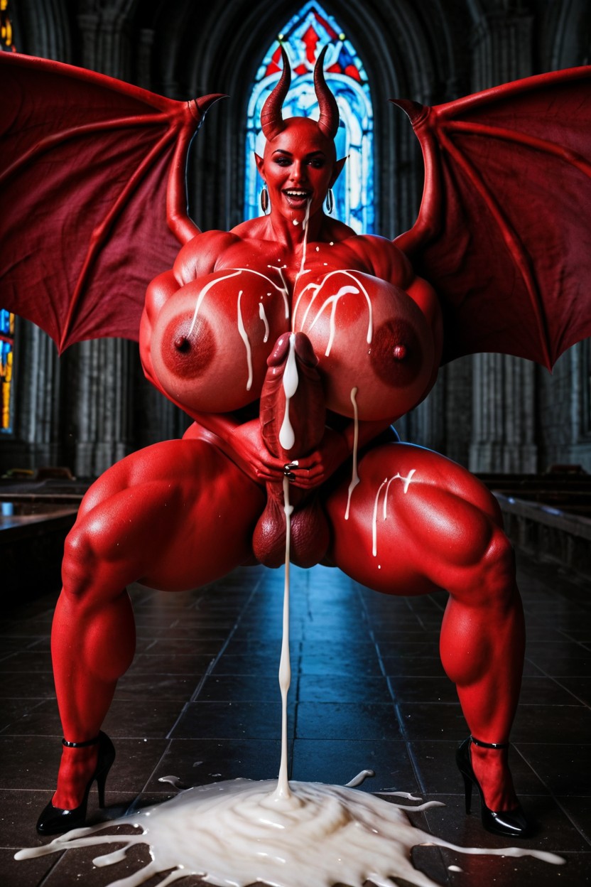 Colossal Breast, Gigantic Abdominal Obliques, Gigantic Serratus Anterior BBW AI Porn