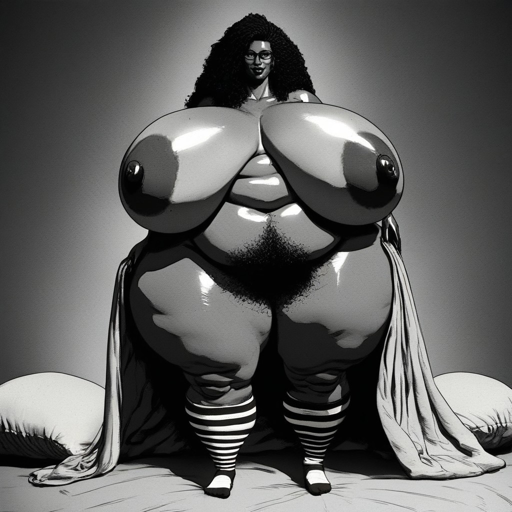 Ssbbw Body, Extremely Large Ass, Extrêmement Lourd En Bas Porno IA BBW