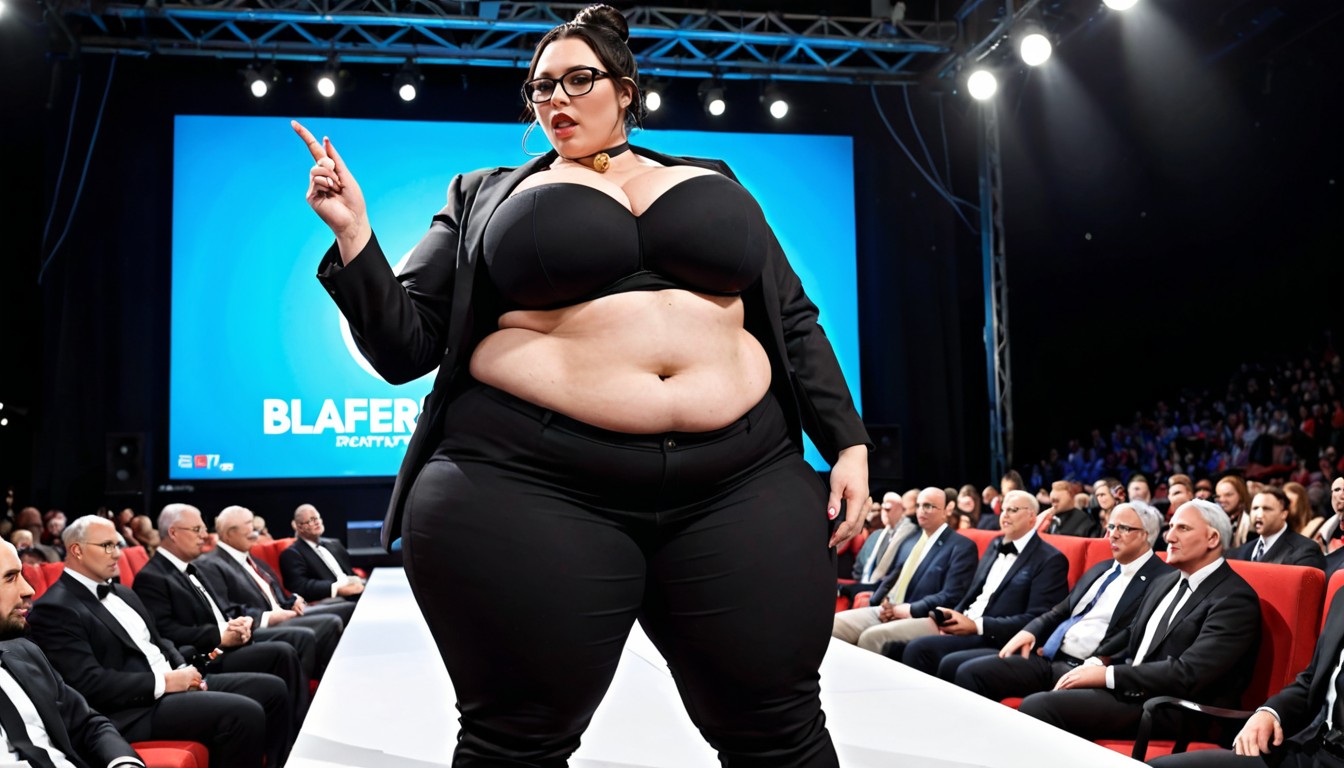 Thick Black Framed Glasses, Fully Dressed, Secret Seminar BBW AI 야짤