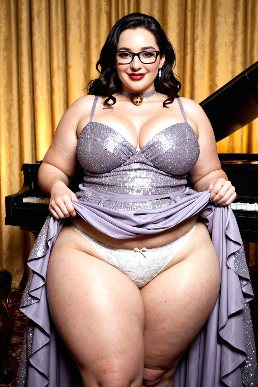 Modest, Pudgy, Wearing Big Plain White Panties Porno BBW IA