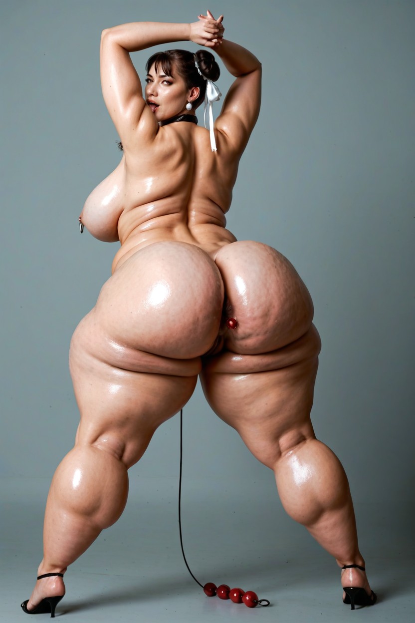 25+, Hyper Fat Bulging Ass, Extremely Wide Fat Ass BBW AI Porn