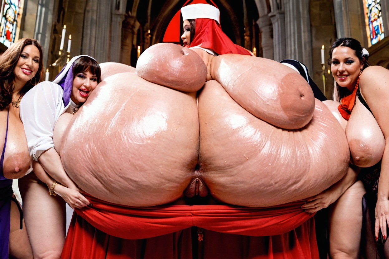 Extreme Hyper Massive Gigantic Colossal Ass, Big Hips, Full Body BBW AI Porn