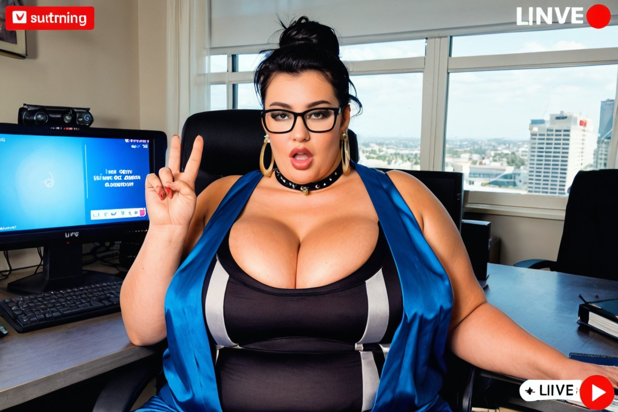 Reading The Breaking News Of A Very Grave Incident, Black Eyes, Upper Body Shot BBW KI Porno
