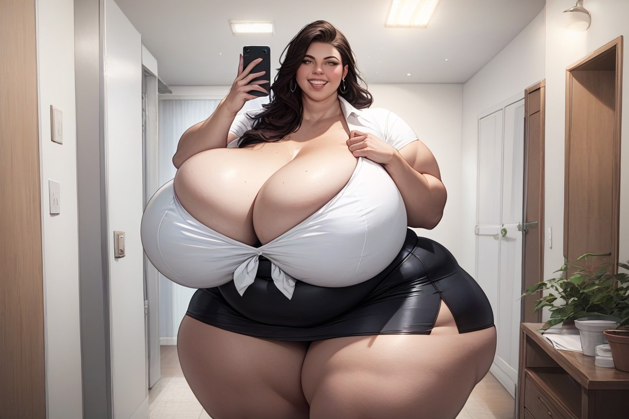 Thick Thighs, Cleavage, D Realistic Hentai BBW AI Porn