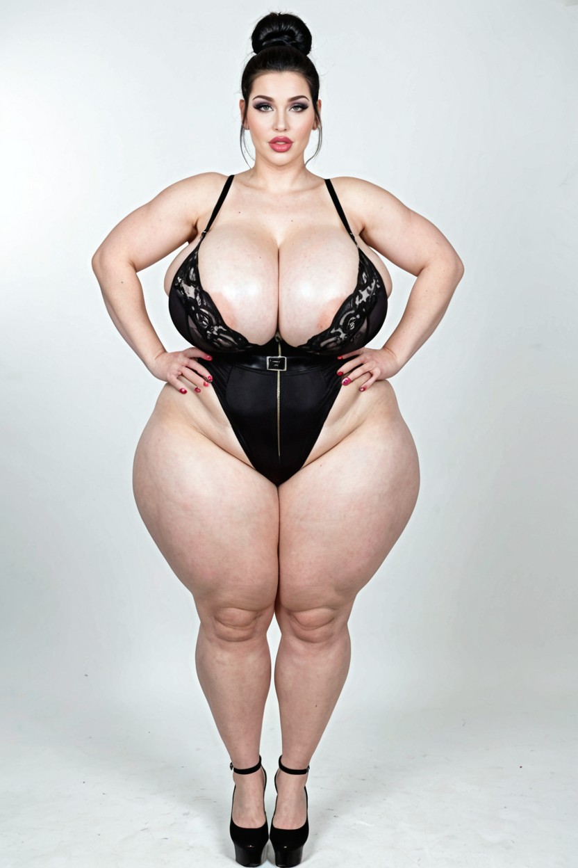 Ghost White Skin, Muslos Gruesos, Flawless Skin Porno BBW IA