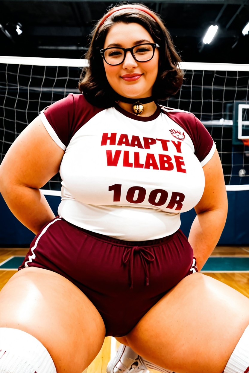 Model, Thick Meaty Thighs, Smooth Pale Skin BBW AI Porn