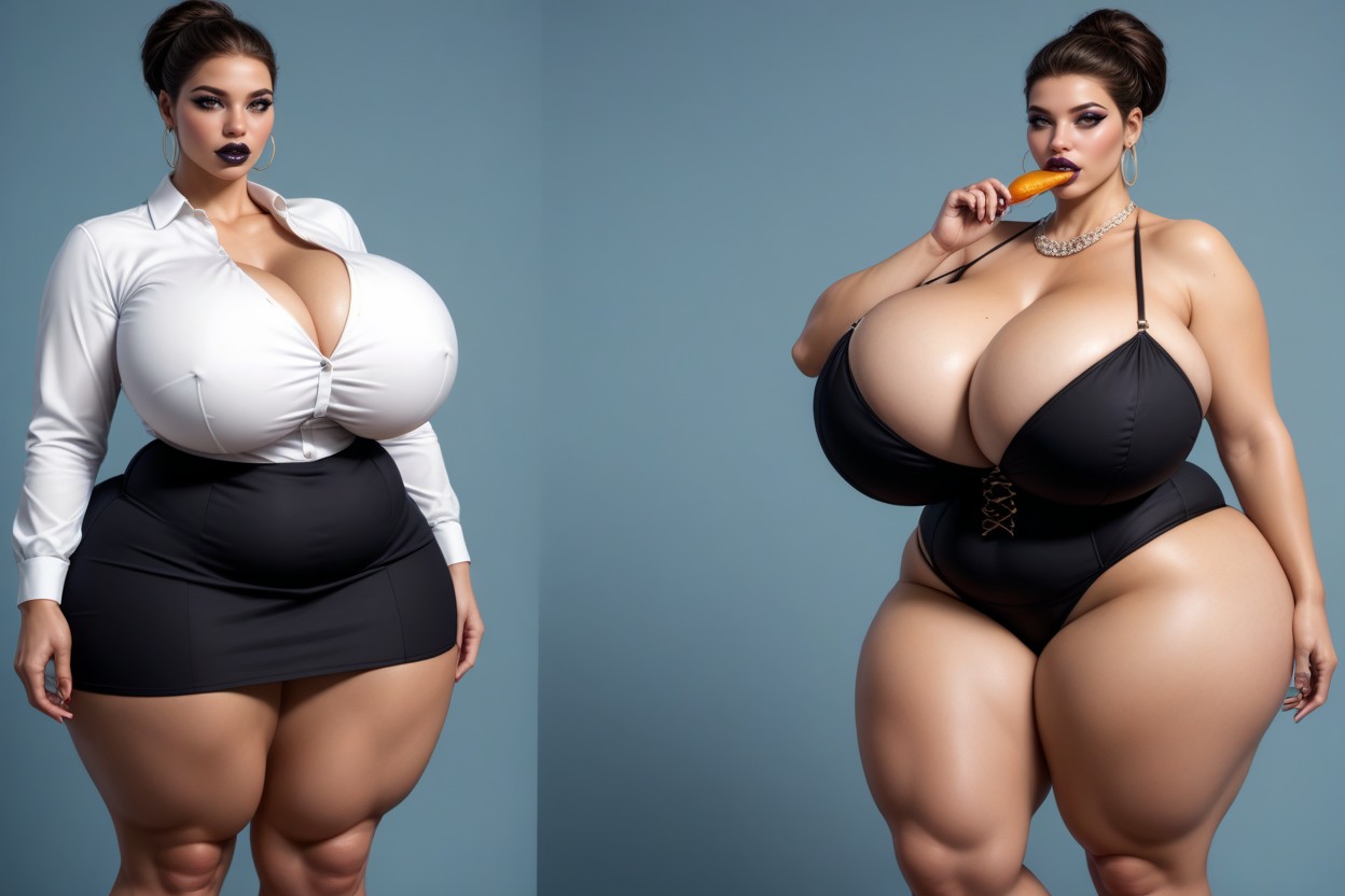 She Grows, Thick Thighs, 18+ BBW AI Porn