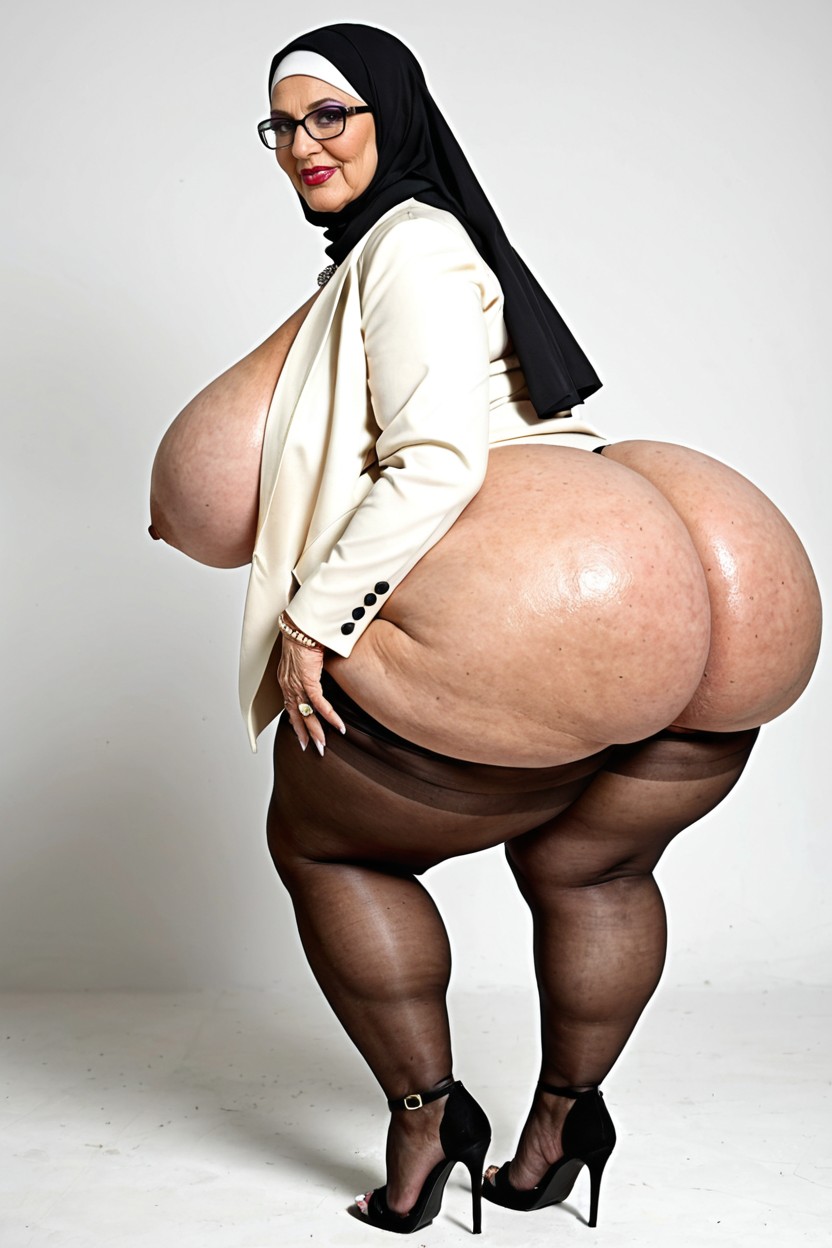 Gigantic Fat Ass, Ussbbw, Flabby Arms BBW AI Porn