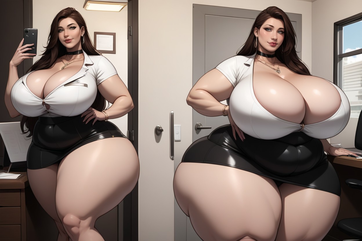 Enlarges, 18+, Ultra-hyper Thicker BBW AI Porn