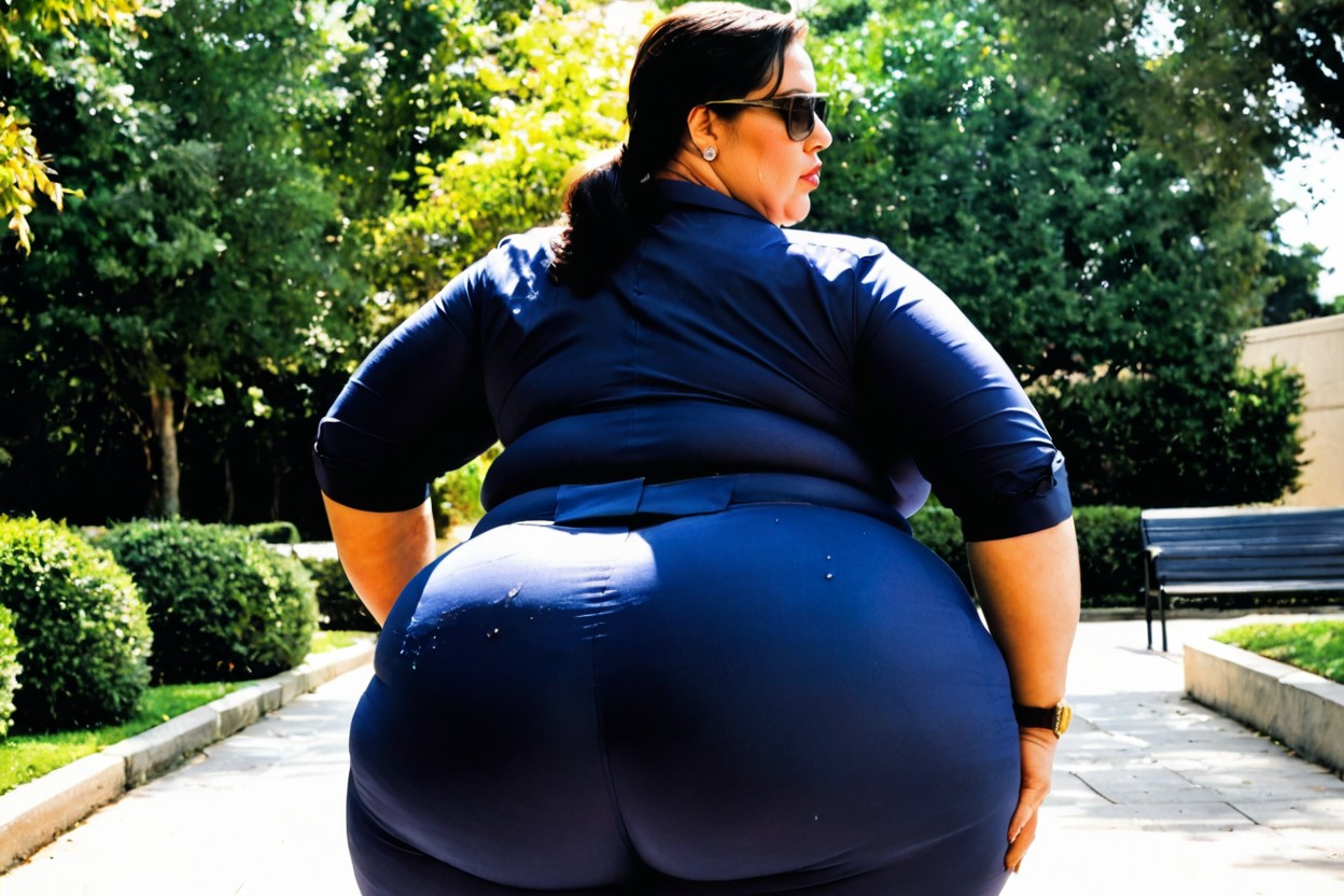 View From Afar, Thick Plumper, Solo BBW AI Porn
