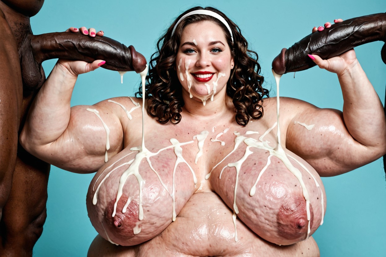 Morbid Hyper Obese, Cock On Face, Hyper Overweight BBW AI Porn