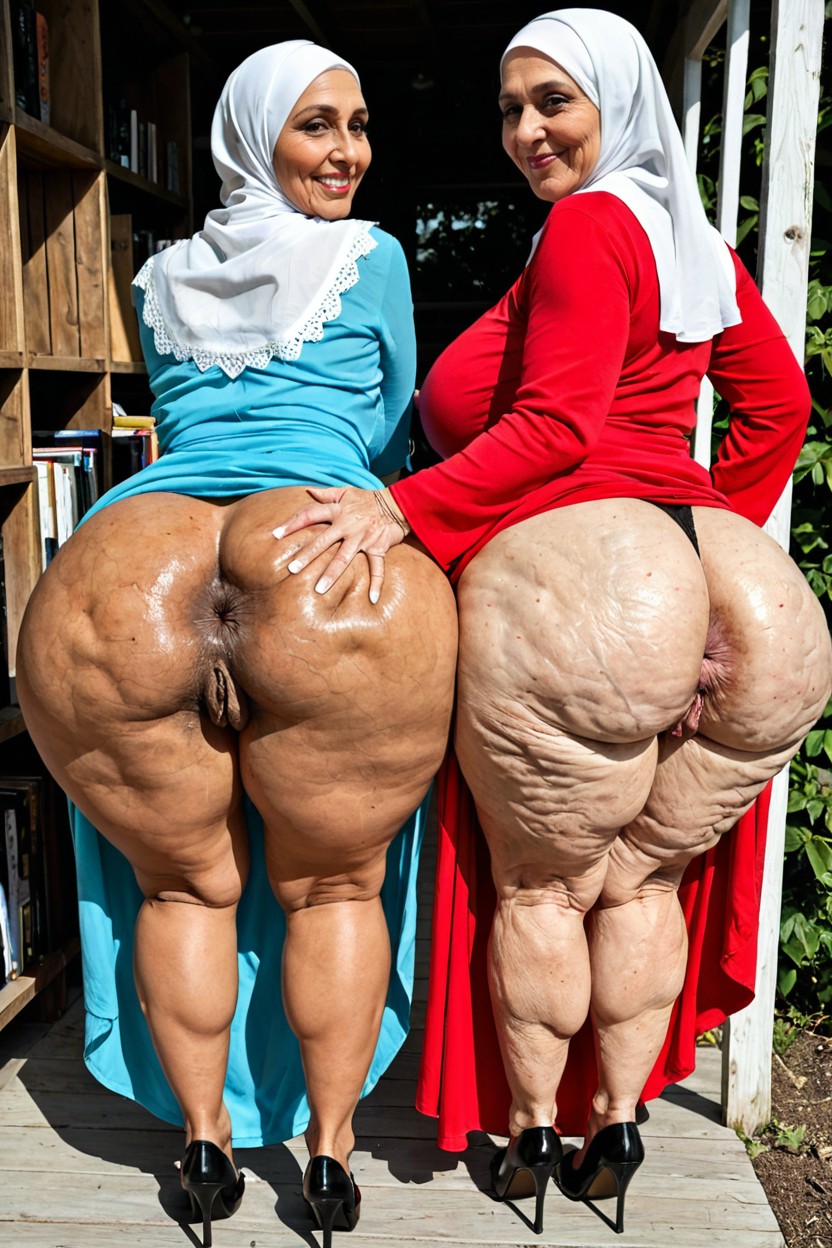 Massive Ass, 60+, Cellulite Ass BBW AI Porn