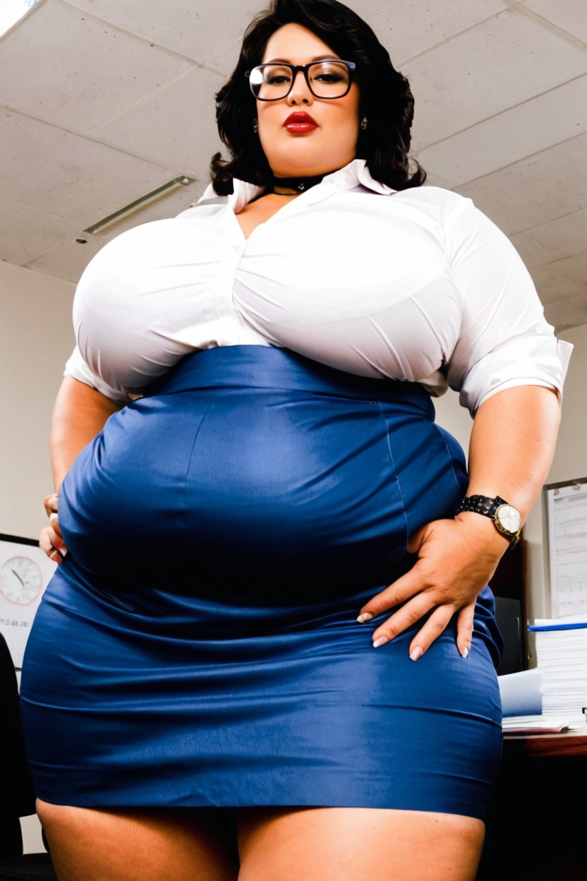 Low Angle, 18+, Model BBW AI Porn