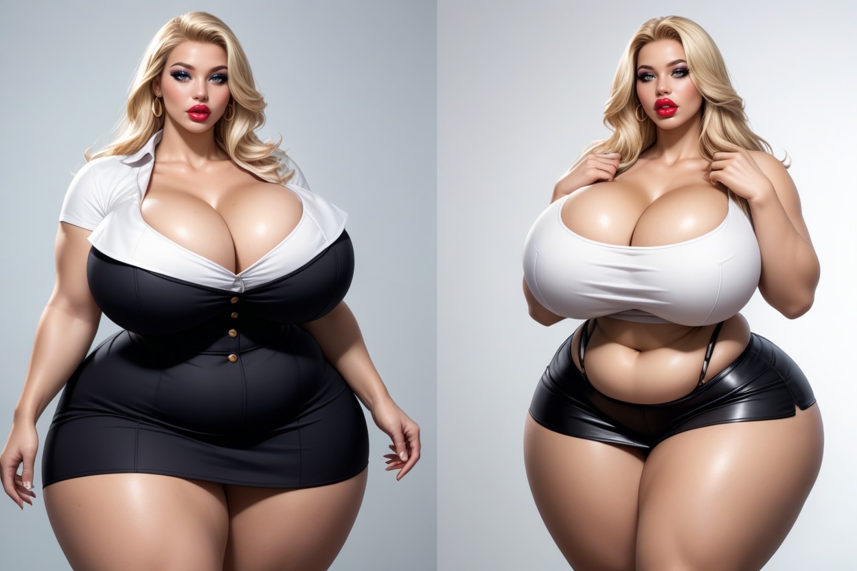 D Hentaieach Time She Is Seen, Ultra-hyper Mega Bustier, Ultra-hyper Thick Wide Hips BBW AI Porn