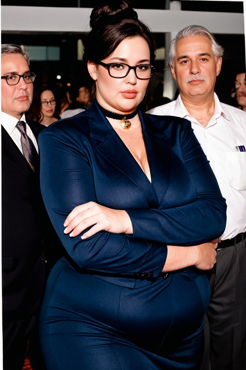 Backstage, Black Eyes, Serious BBW AI Porn