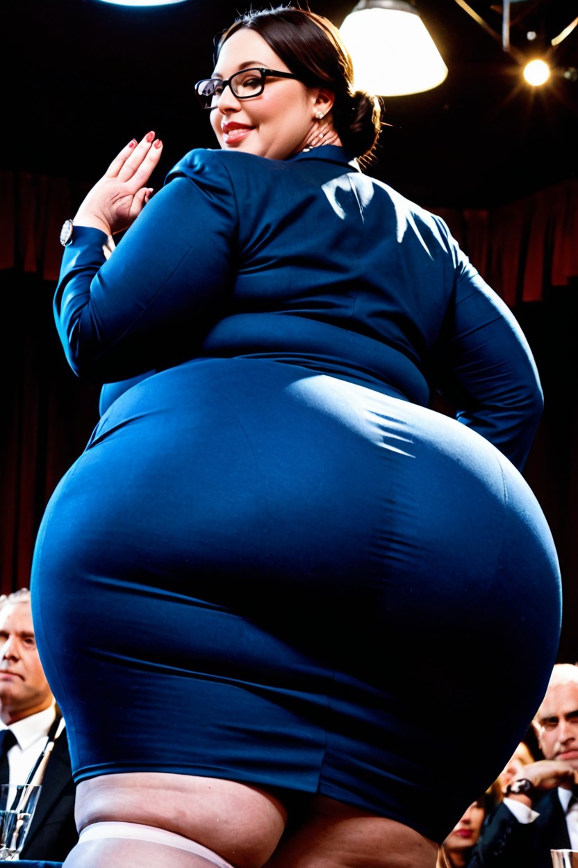 Horny, Round Plump Face, Hyper Fat BBW AI Porn