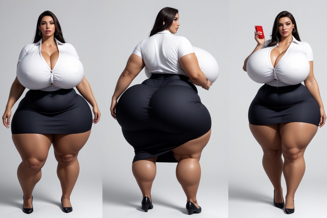 Thick Thighs, Cleavage, And Amplified—fatter BBW AI Porn