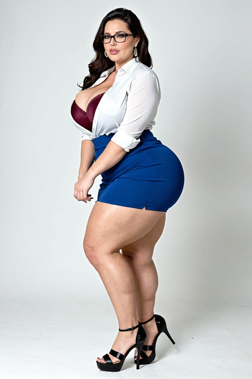 Extremely Obese, Full Body, Extremely Fat And Chubby BBW AI Porn