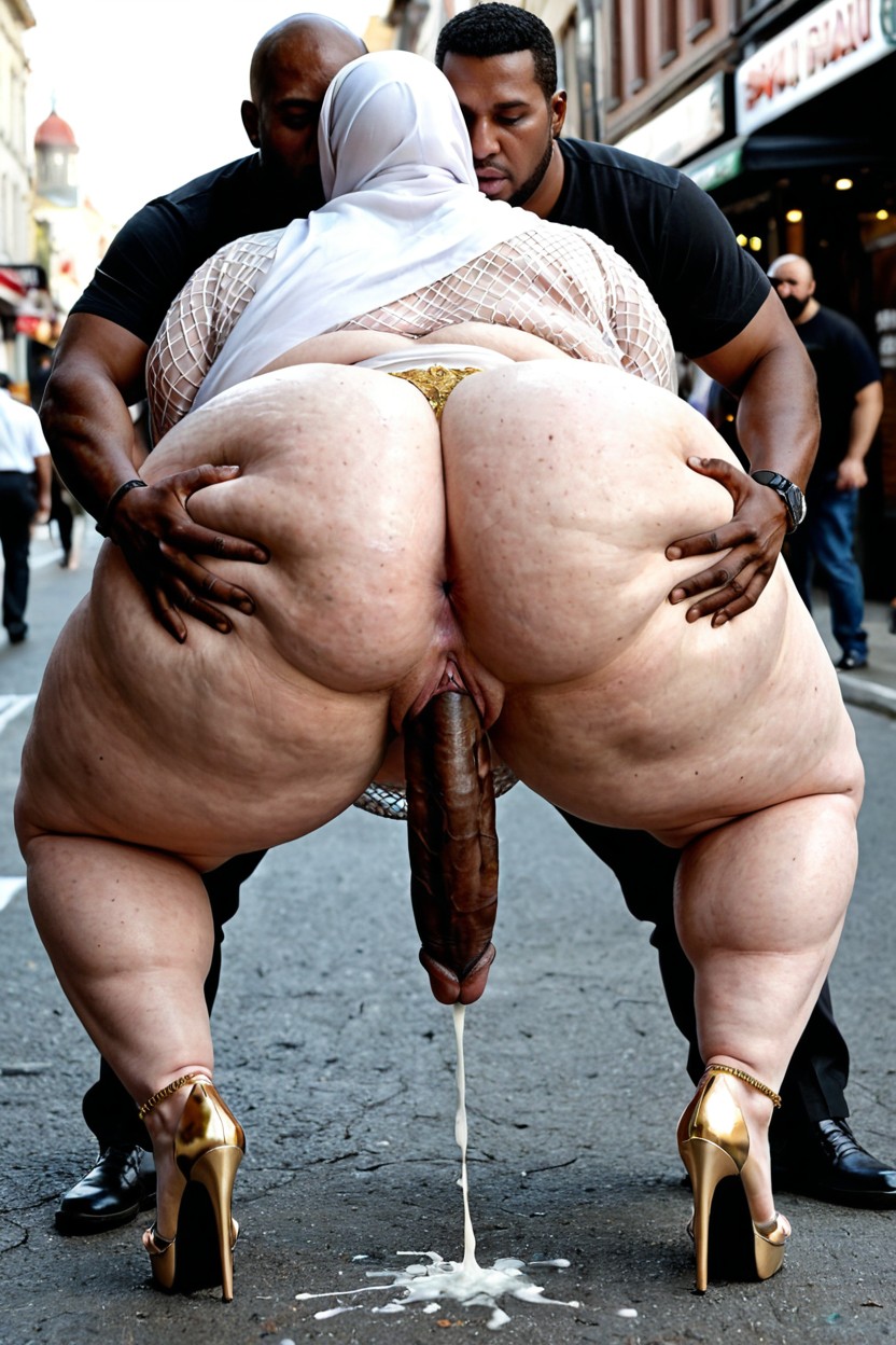 Rolling-eyes, Penis Pump, Ass Bigger Than Torso BBW AI Porn