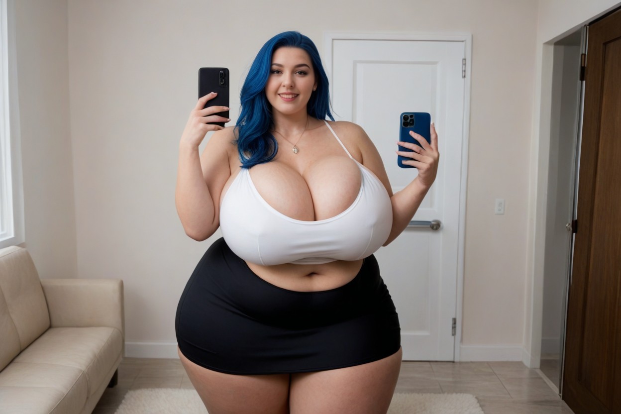 셀피, Becoming Fatter And Ultra-hyper Mega Fuller‑busted, And Amplified—fatter BBW AI 야짤