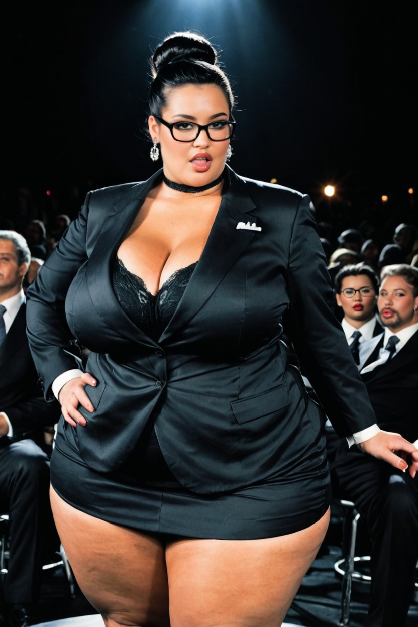 Thick Lips, Stage, Vue De Face Porno IA BBW