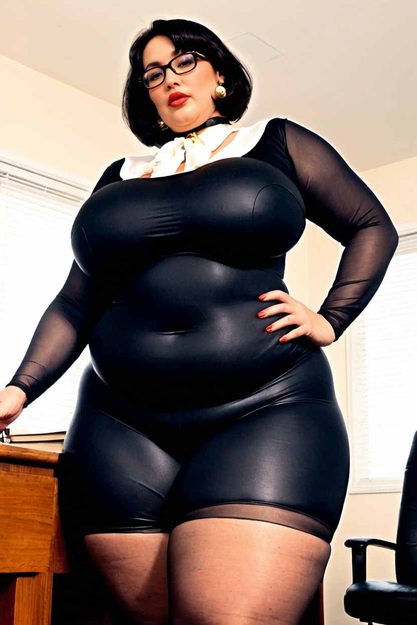Black Eyes, Round Plump Face, Hyper Obesity Porno BBW IA