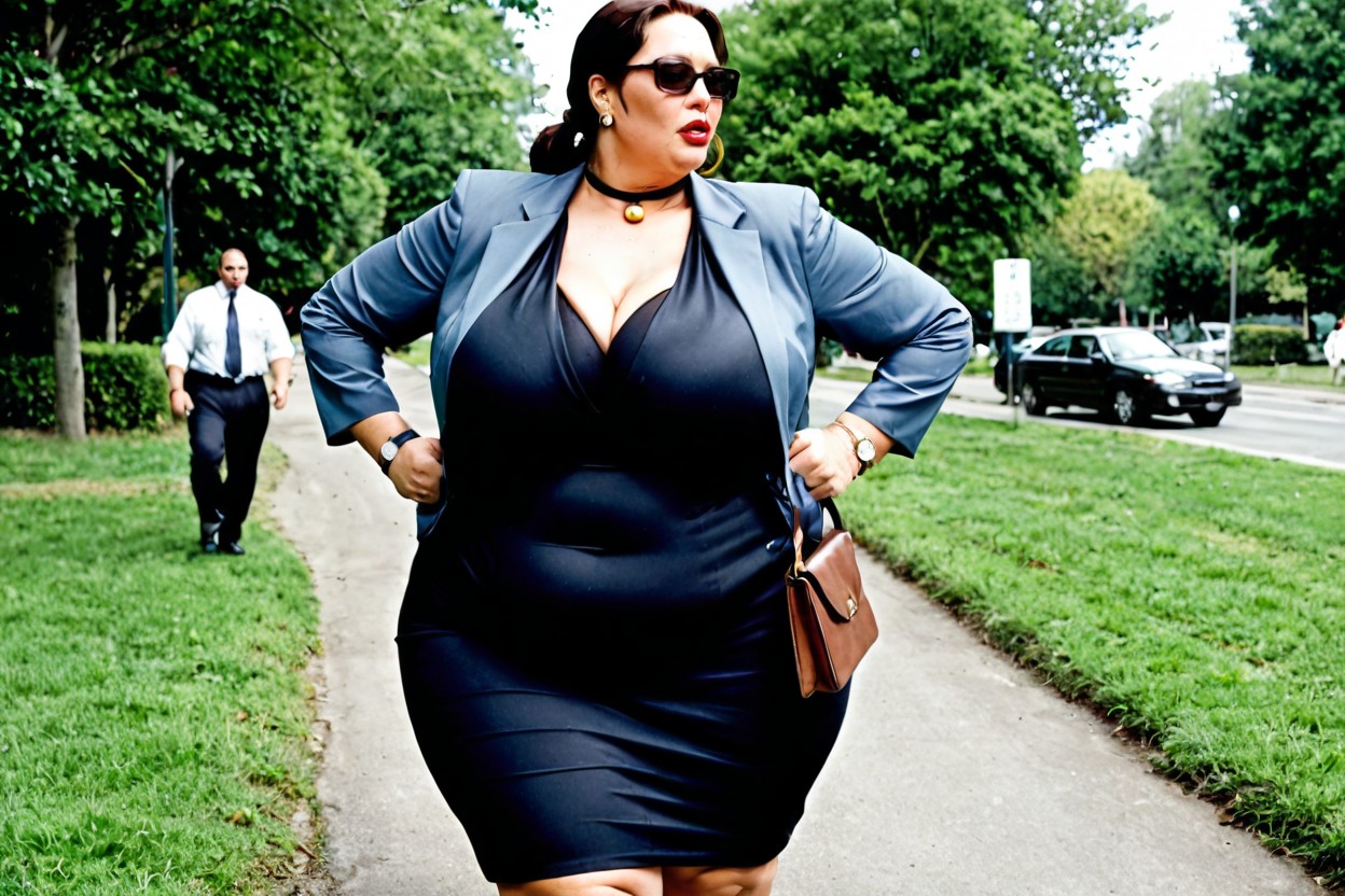 Walking, Bossy, Bbw BBW AI Porn