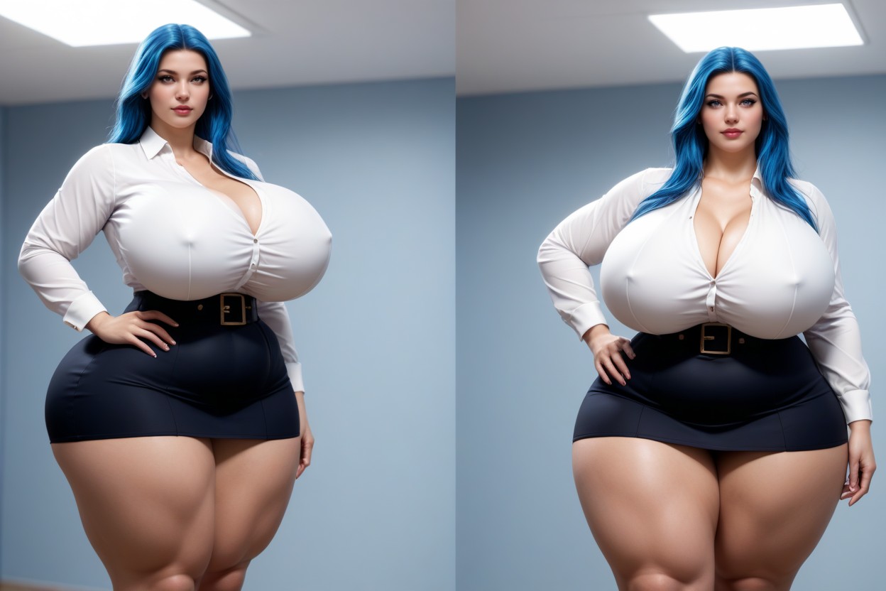 Múltiples Vistas, Engorged, Ultra-hyper Mega Bustier Porno BBW IA