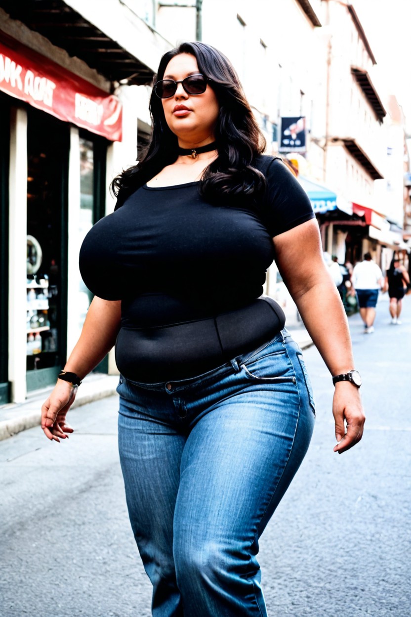 Clothed Hyper Gigantic Saggy Breasts, Outdoor, Thick Glossy Lips Porno BBW IA