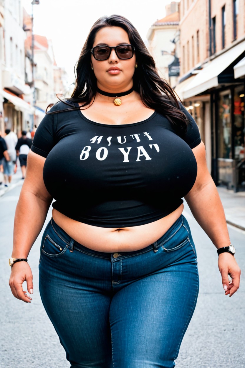 Plump Large Lips, Fully Clothed, 18+ BBW AI Porn