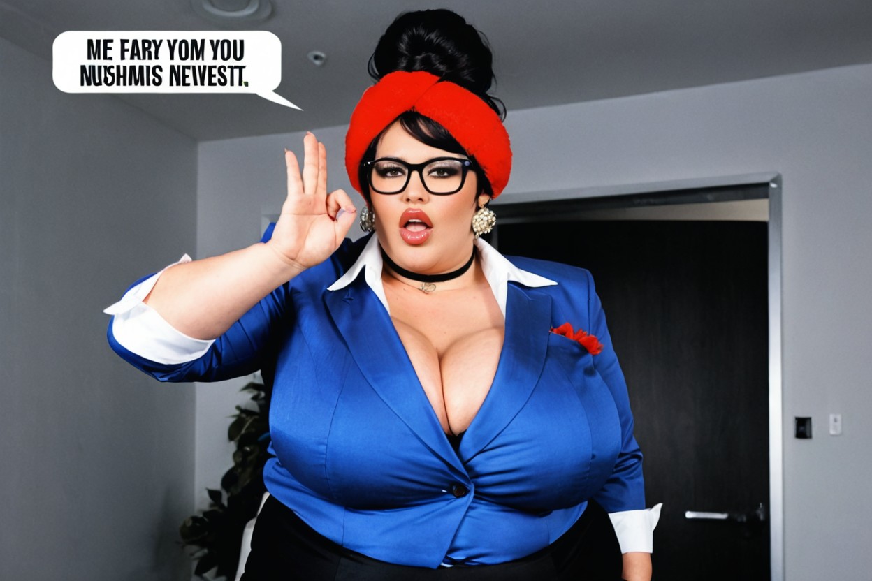 Gigantic Wide Hips, Choker, 18+ BBW AI Porn