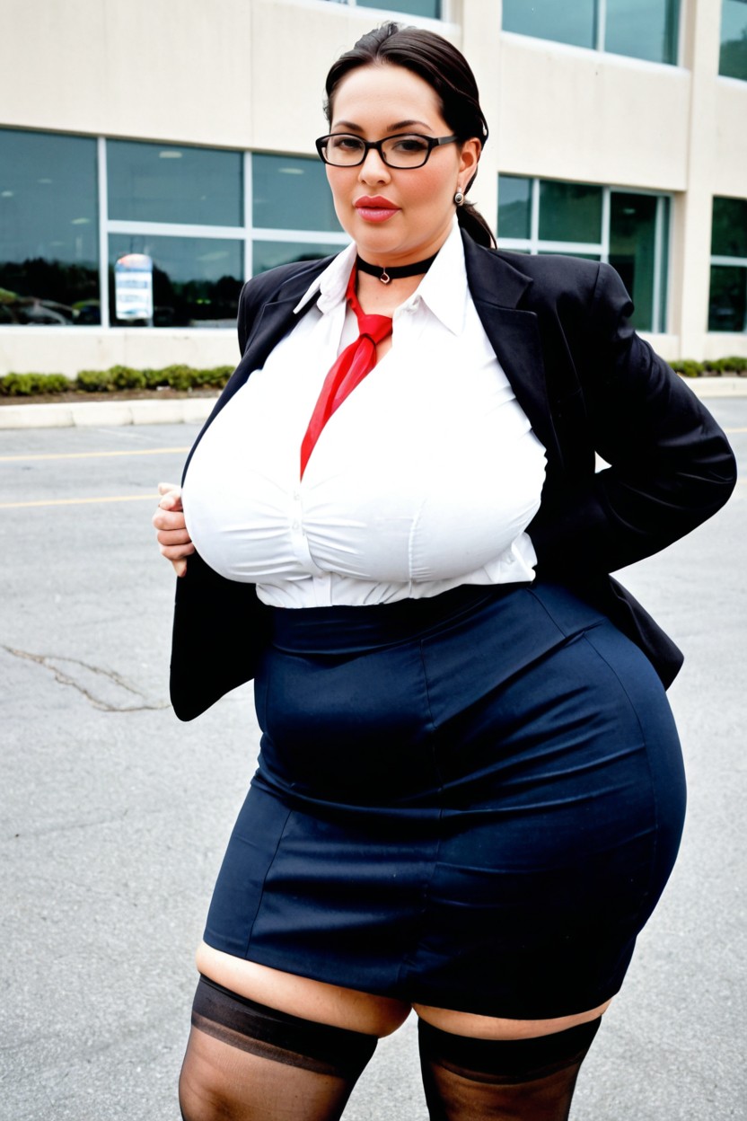 Chic Tight Skirt, Plano Mediot, Full Face Blushing Porno BBW IA
