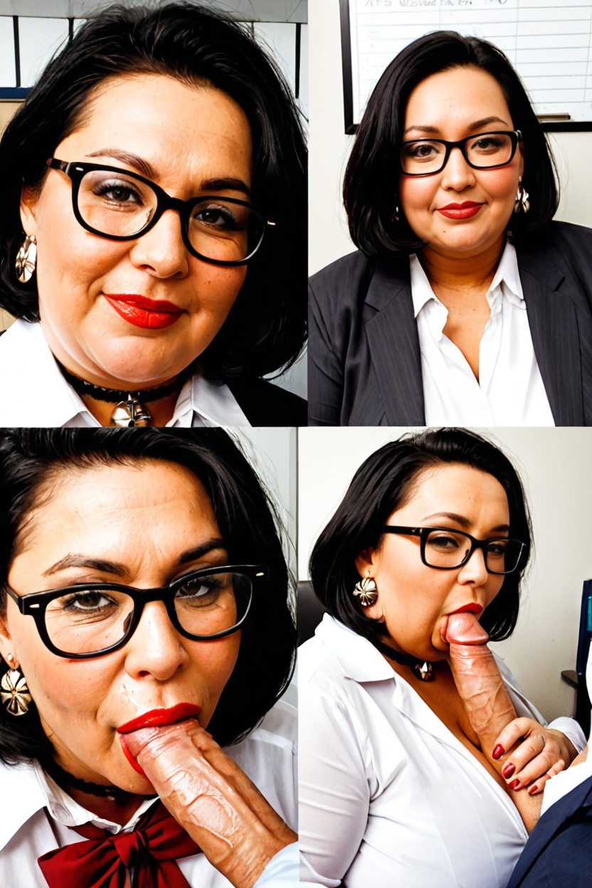 Dressed In A Chic Office Jacket Over A White Shirt, Passionate Sucking, 30+ Porno BBW IA