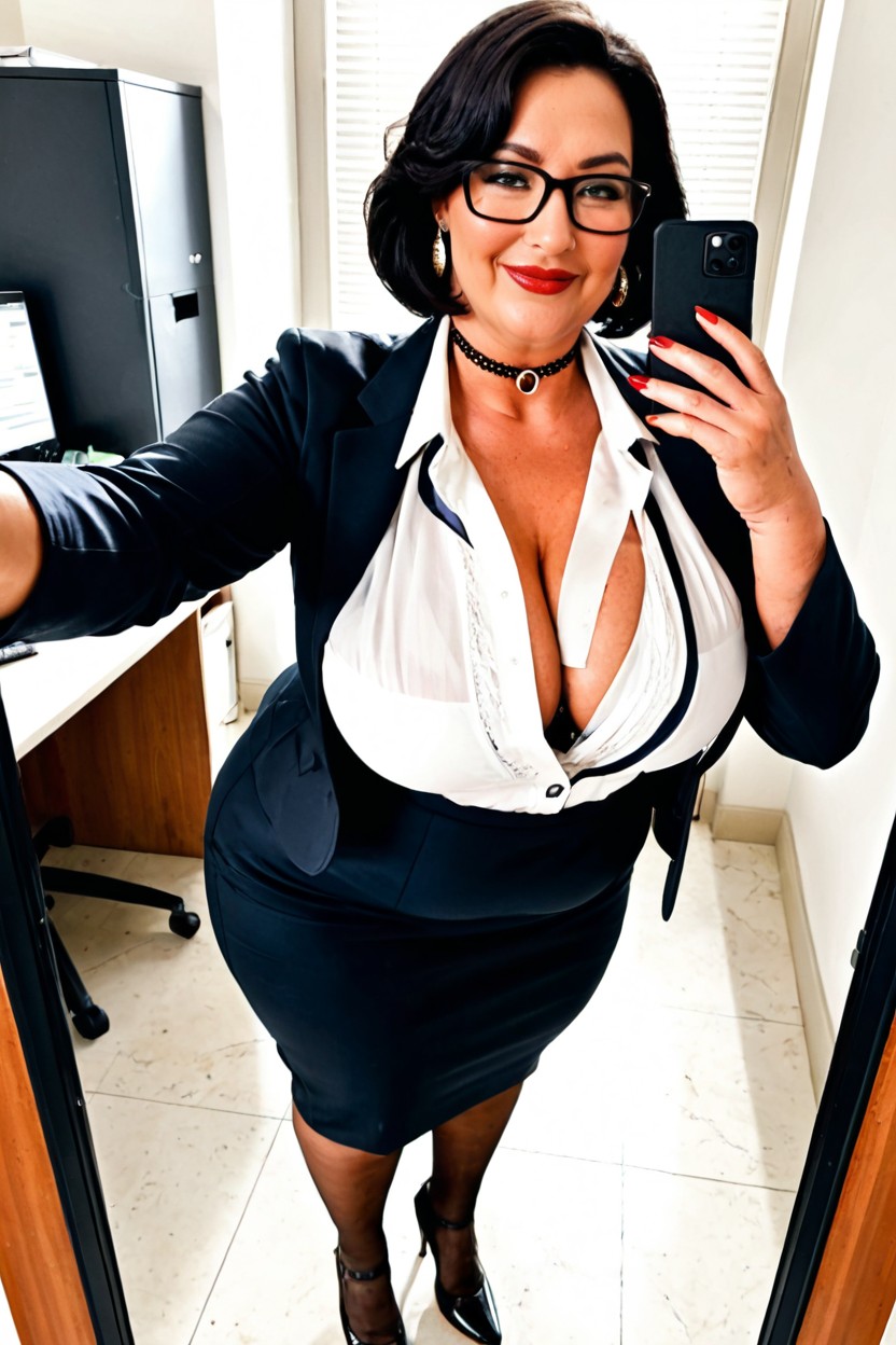 Bossy, Black Eyes, Plump Large Lips Porno IA BBW