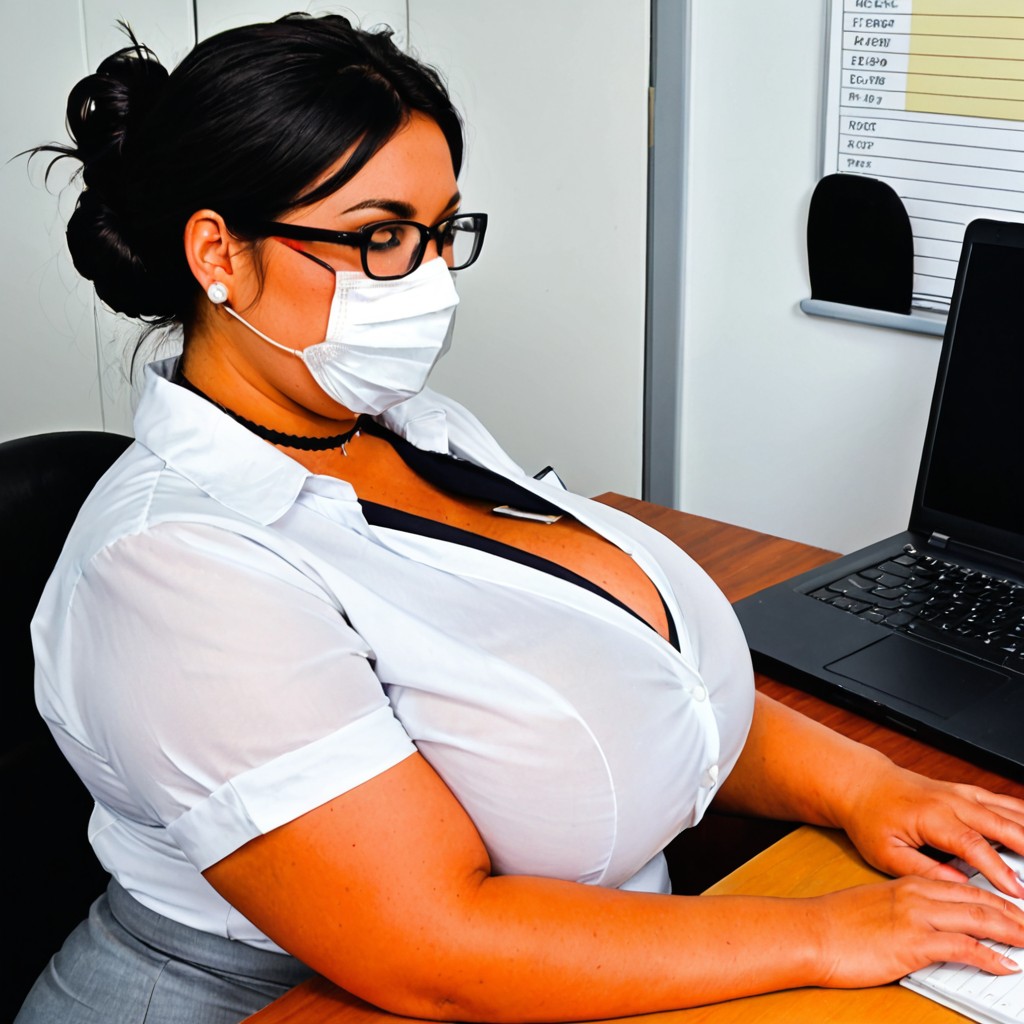 Desk, Clothed Natural Huge Breasts, Fully Clothed Porno BBW IA