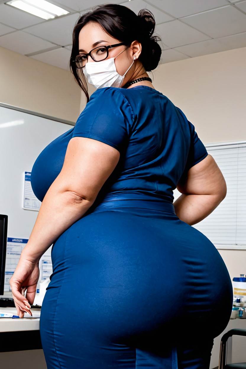 18+, Clothed Gigantic Wide Hips, Fully Clothed BBW AI Porn