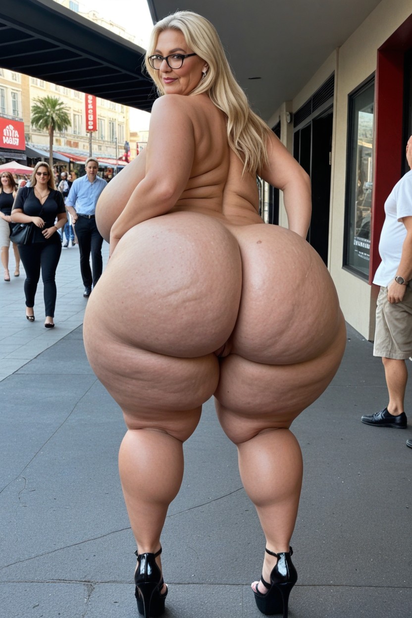 Cartoonishly Gigantic Ass, Cartoonishly Gigantic Tits, Gigantic Huge Ass BBW AI Porn
