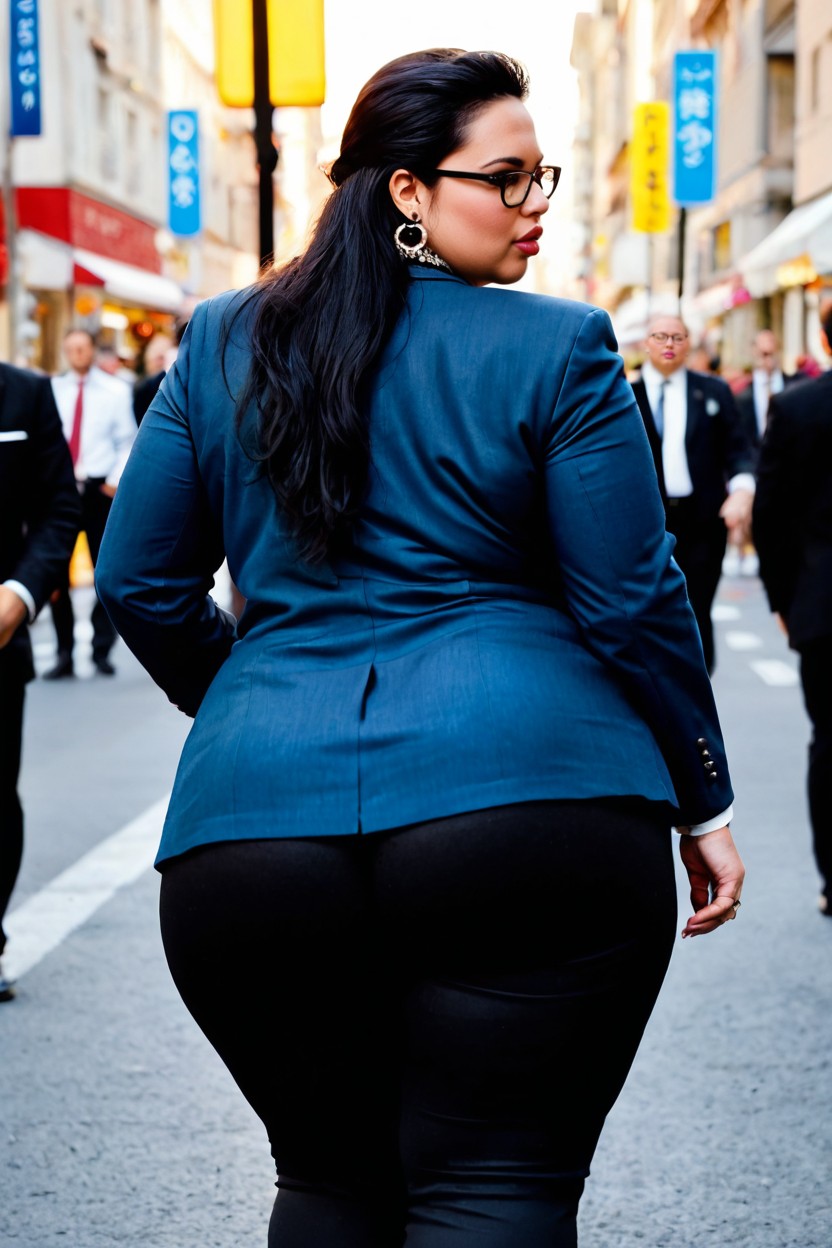 Motion Blur In Crowd, High Contrast, Day Time BBW AI Porn
