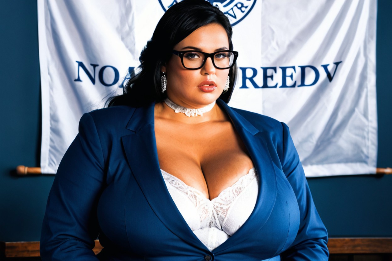30+, Digital Overlay, Glass Podium BBW AI Porn
