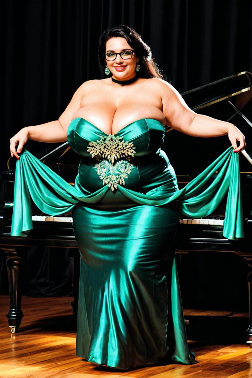 Celebratory Mood, High-end Couture, Cinematic Lighting BBW AI Porn