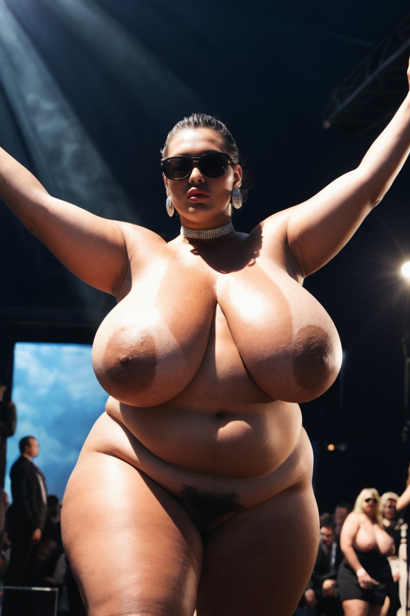 Low Angle, Hyper Fat, Intense And Cold Atmosphere BBW AI Porn