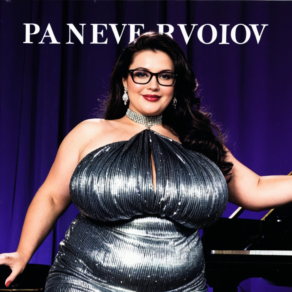 En Serio, Shimmering Gold Embroidery, Vista Lateral Porno BBW IA