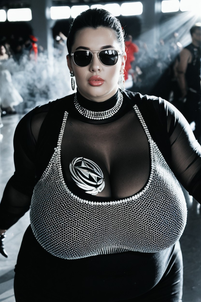 En Serio, Sleek Slicked-back Hair, Wearing Designer Garment Porno BBW IA
