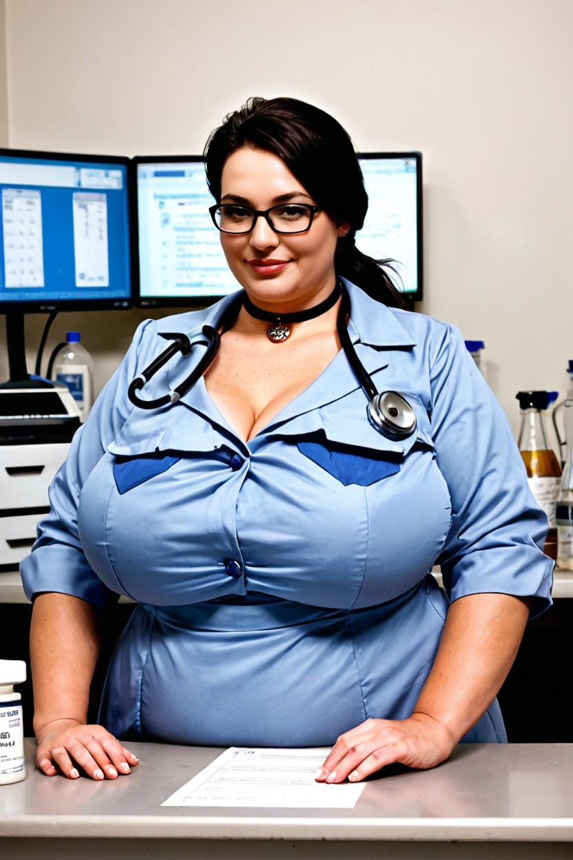 Realistic Skin Textures, Front View, 18+ BBW AI Porn