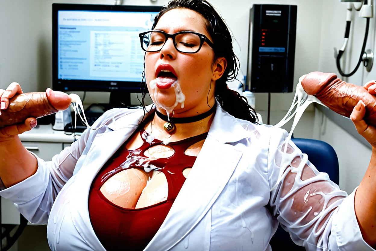 18+, Closed Eyes And Mouth Open, Professional Medical Attire Porno BBW IA