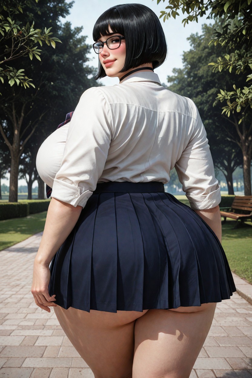 Bbw, Natural Posture, Fully Clothed BBW AI Porn