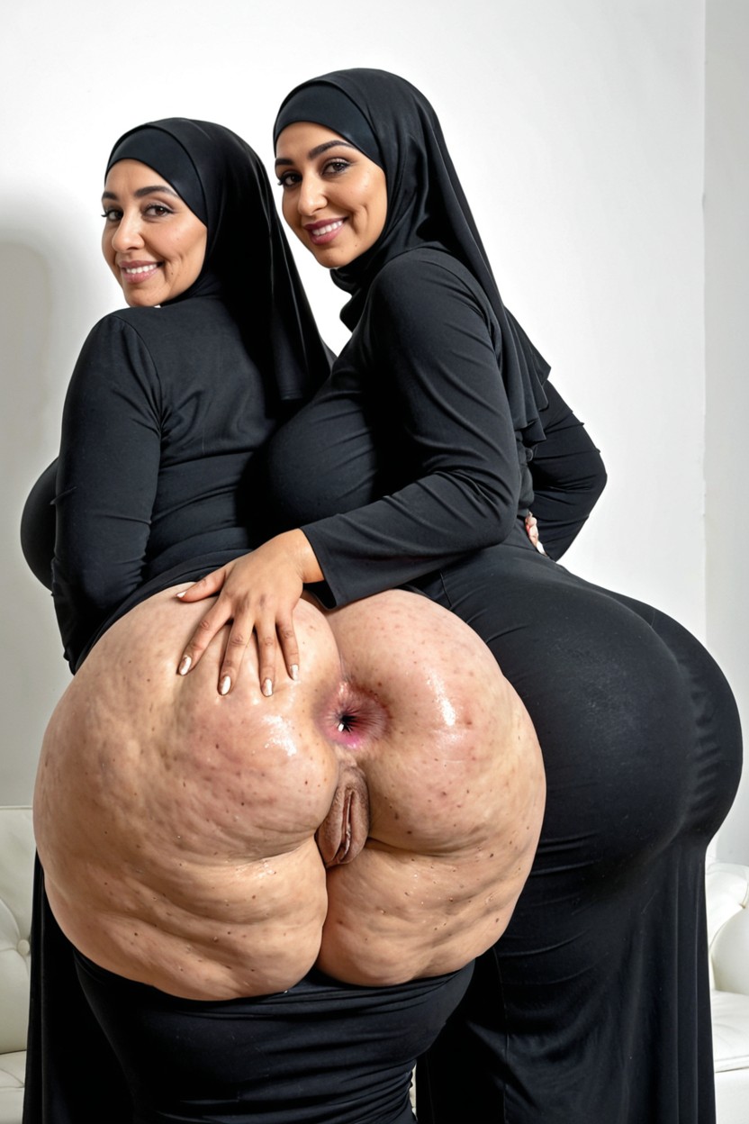 Black Burka, Black Hijab Dress, Hdr Lighting BBW AI Porn