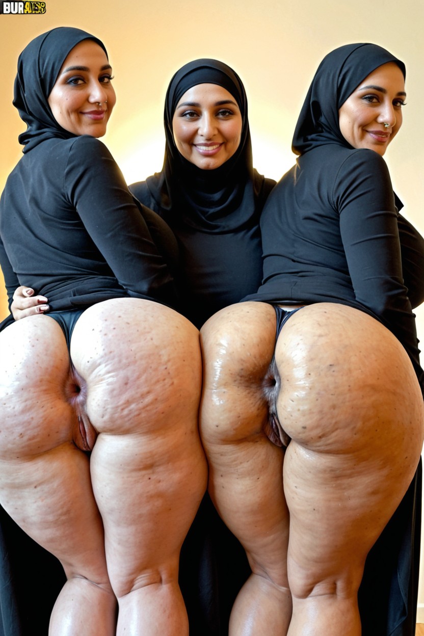 Cellulite On Thighs, Mega Asses, Burqa BBW AI Porn