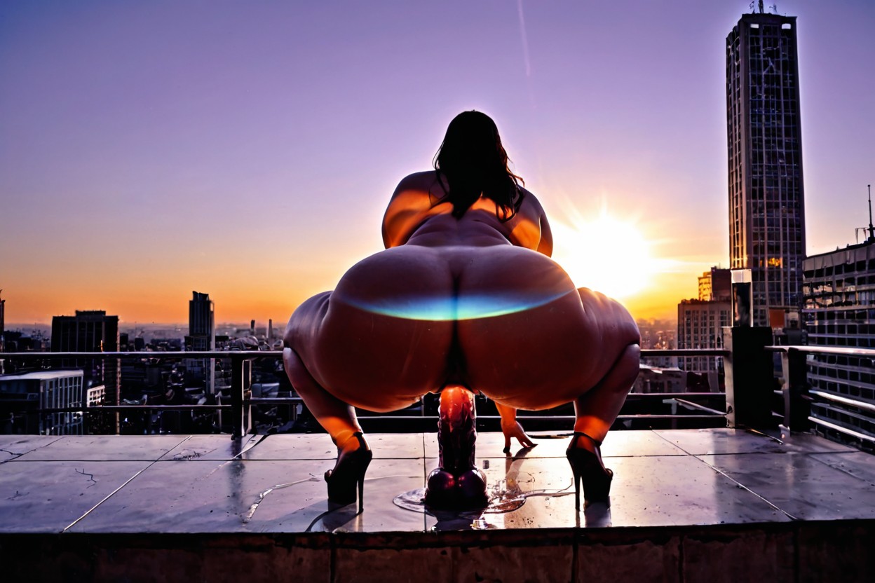 Bbw, Silent World, Tall Building BBW AI Porn