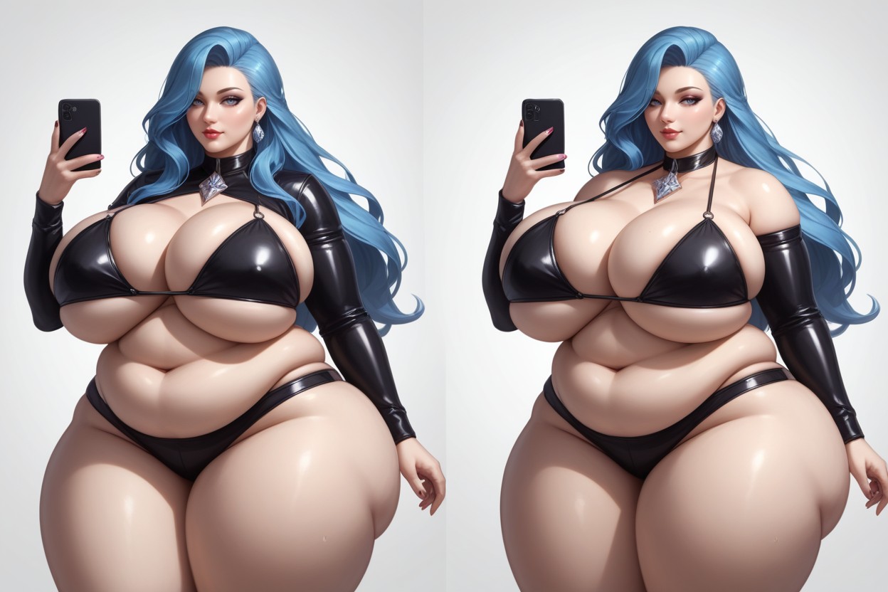Selfie, Loramega_massive_fat_ass_expansion, Thick Thighs BBW AI Porn